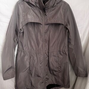 Mondetta Women's Hooded Windbreaker Jacket - Gray